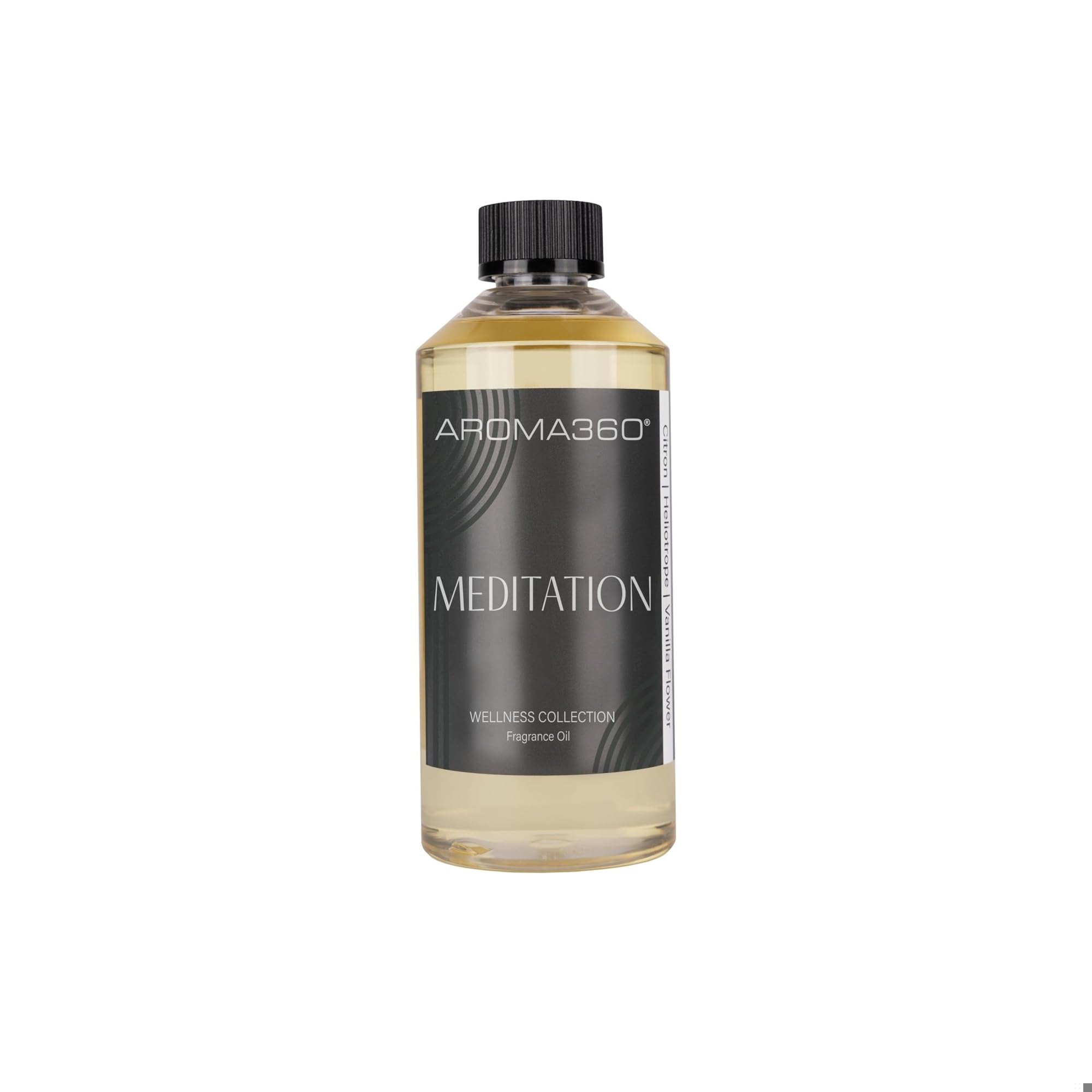 Aroma360 huile diffuseur méditation, parfum citron-héliotrope-vanille pour ambiance calme et concentrée