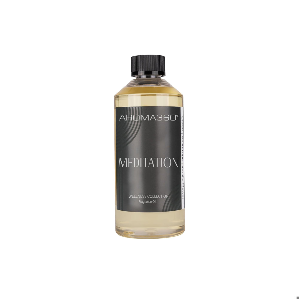 Aroma360 huile diffuseur méditation, parfum citron-héliotrope-vanille pour ambiance calme et concentrée