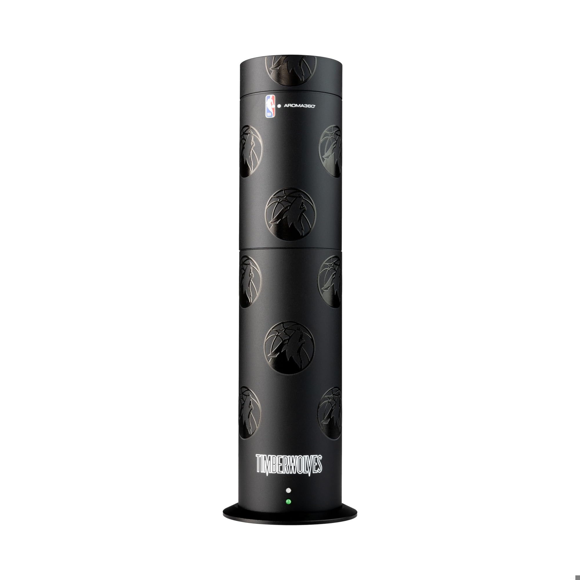 Aroma360 Mini Pro Diffuseur Timberwolves au bureau, diffusion froide et parfum durable.