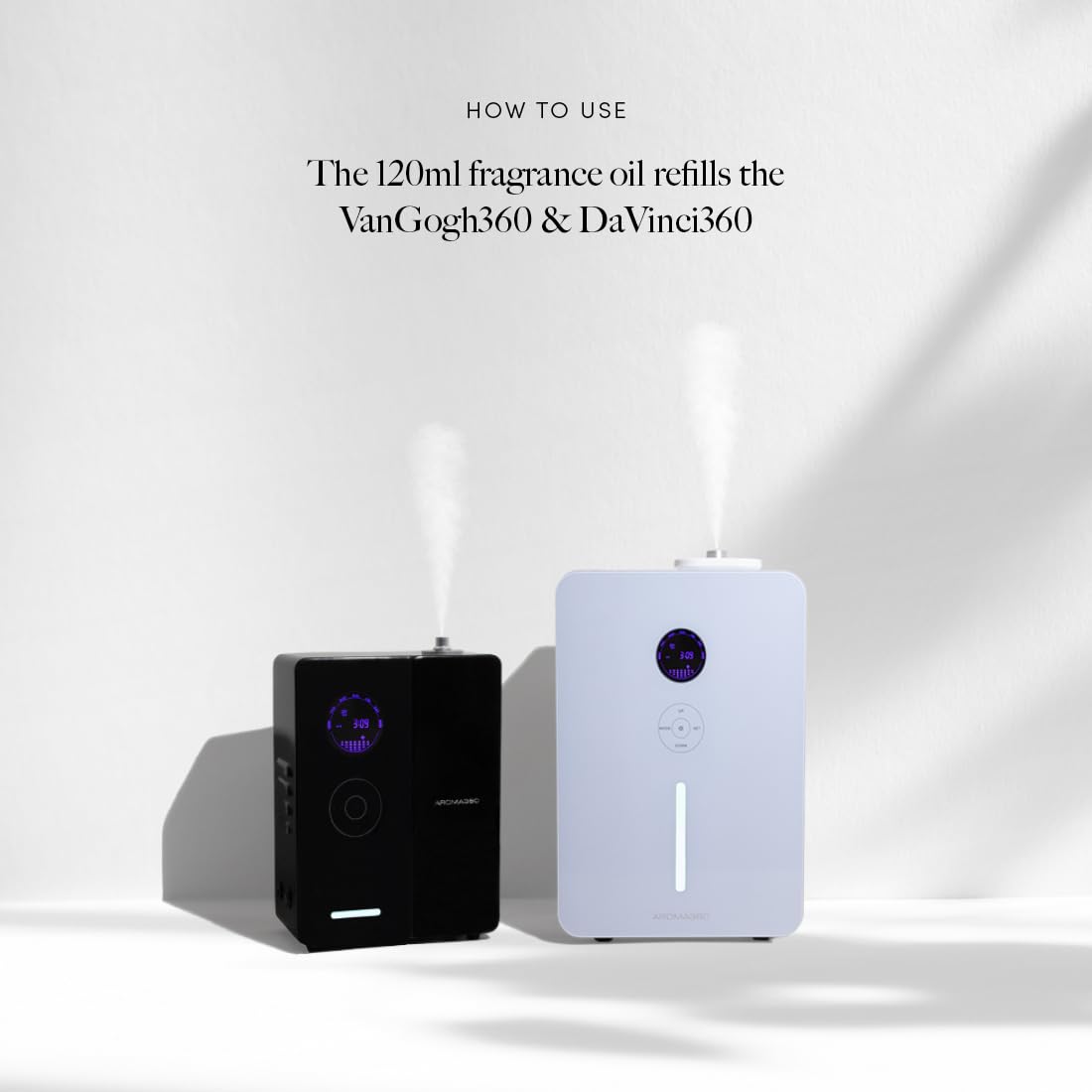 Notes de base Aroma360: santal et musc apportant chaleur subtile