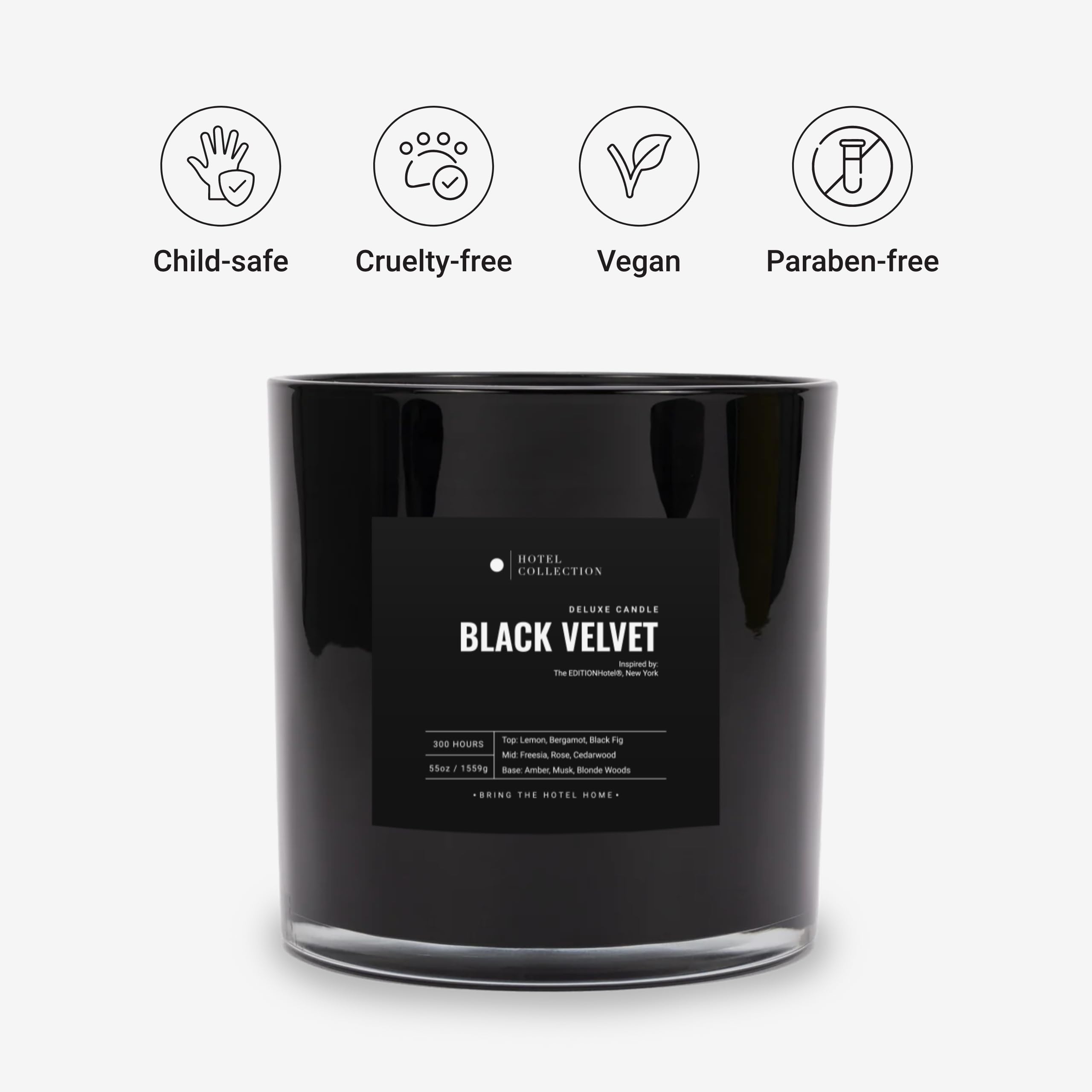 Aroma360 Noir Velours – notes citrées citron et bergamote pour une ambiance rafraîchissante.