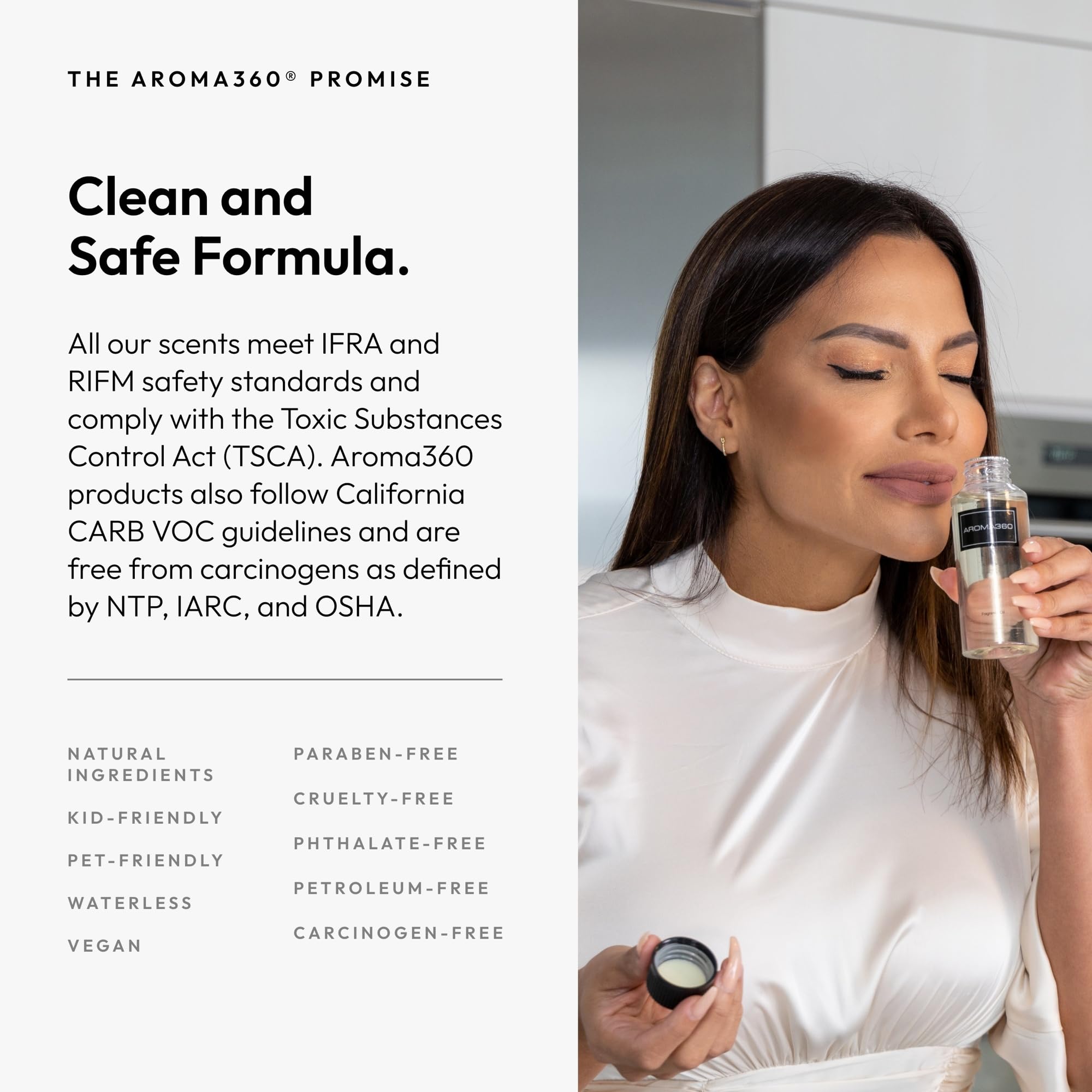 Aroma360: notes neroli-santal-iris, complexité élégante.