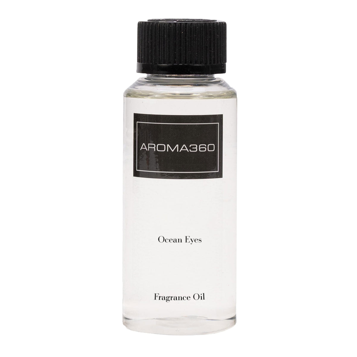 Aroma360 Ocean Eyes : bouteille versement, ambiance olfactive douce.