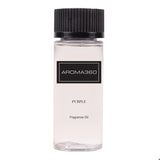 Aroma360 Pourpre: bouteille parfum, ambiance sophistiquée et luxueuse.