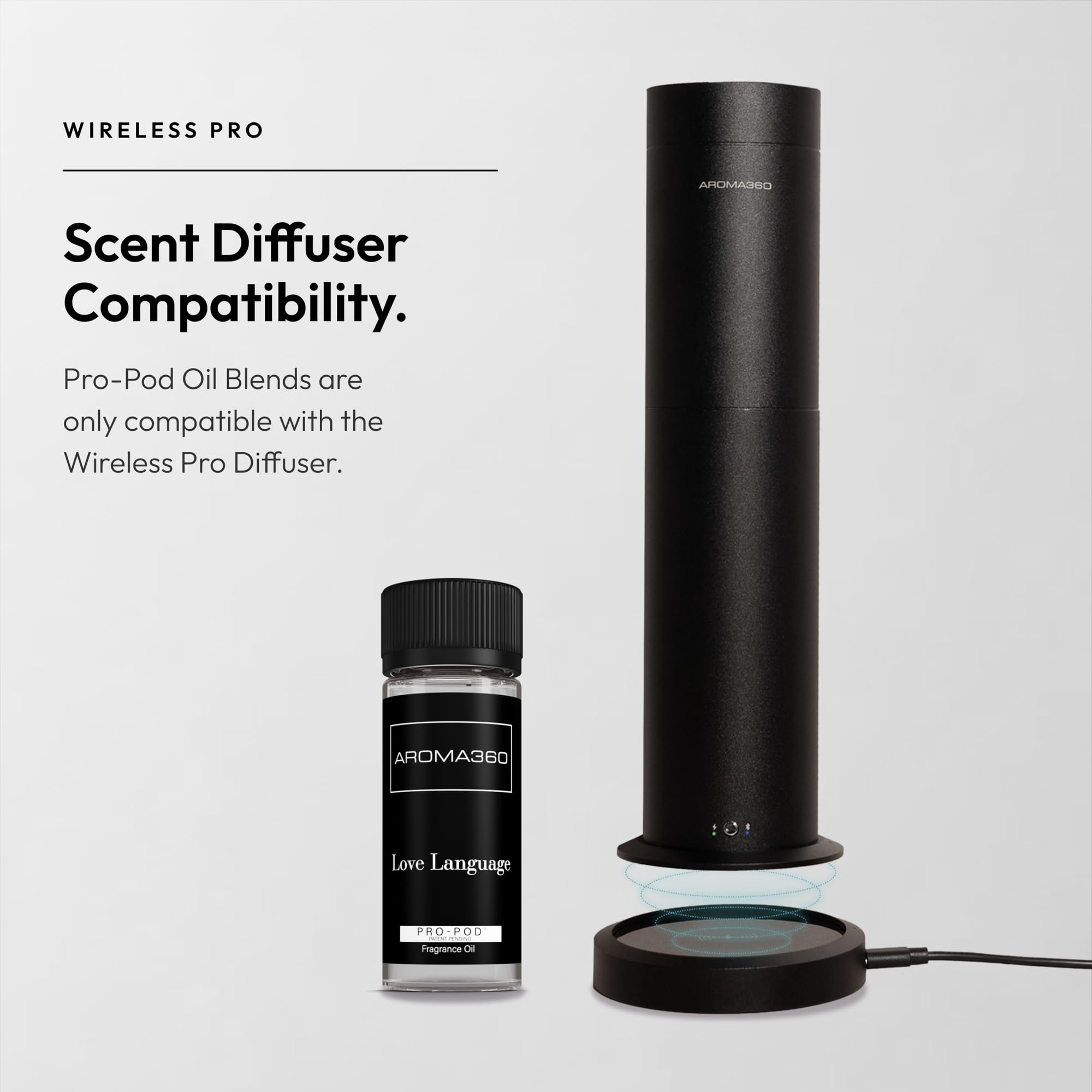 Diffuseur Aroma360 compatible avec le Pro Pod pour diffusion homogène