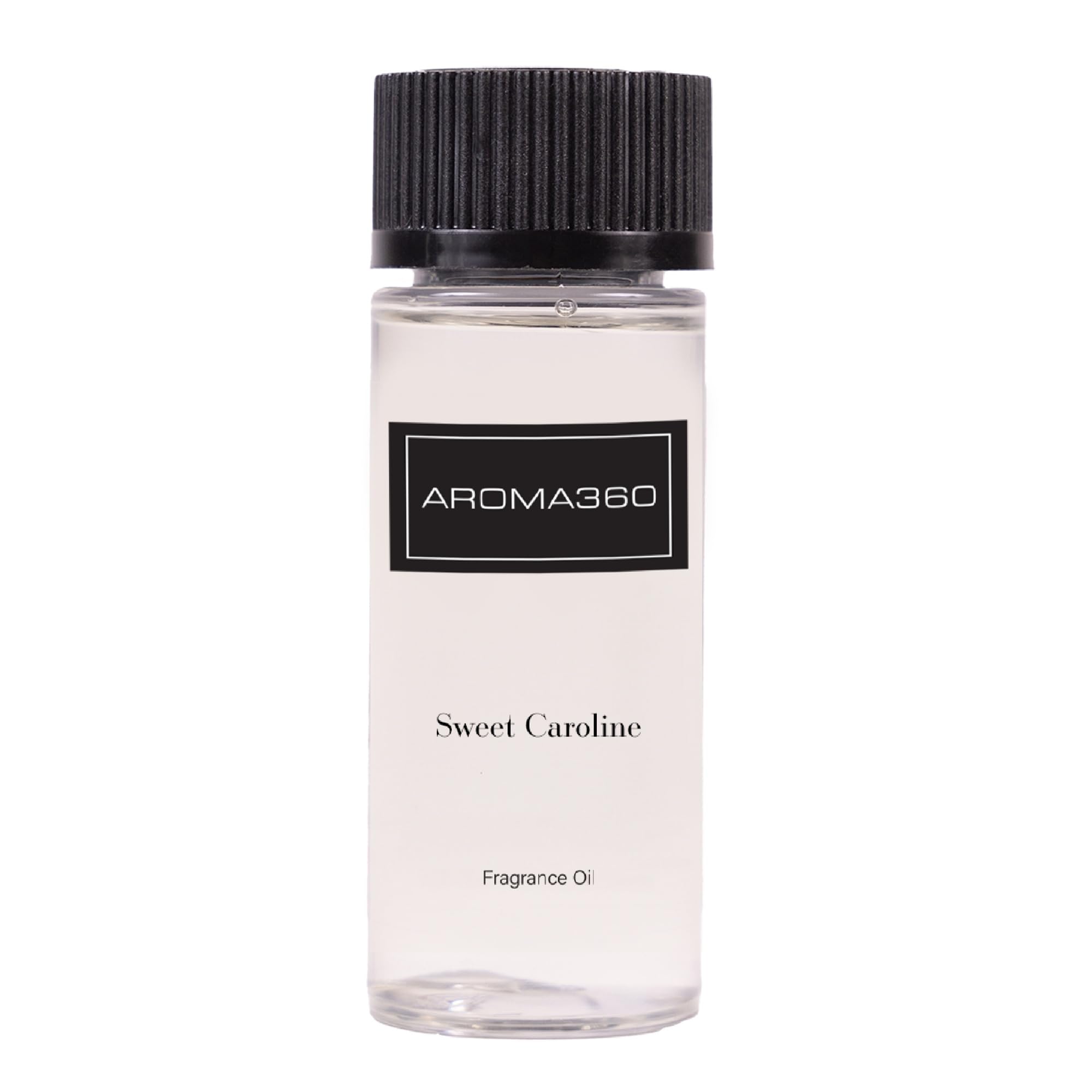 Aroma360 Sweet Caroline, bouteille en verre, idéale pour diffuser une ambiance florale.
