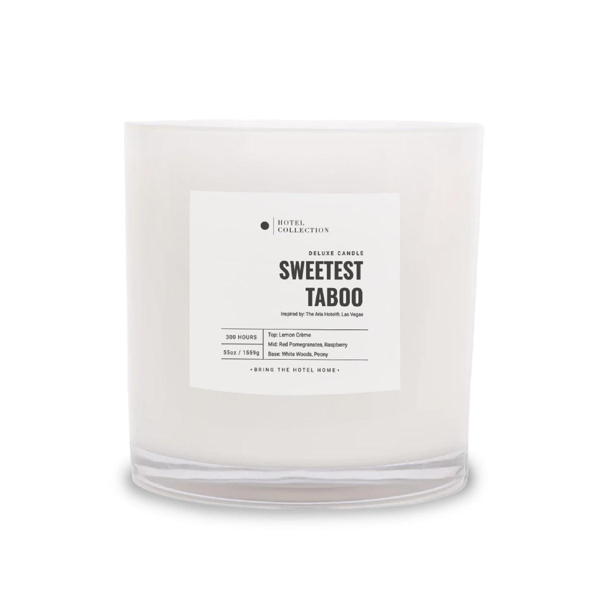 Aroma360 Sweetest Taboo bougie deluxe ouverte pour une ambiance chic et durable