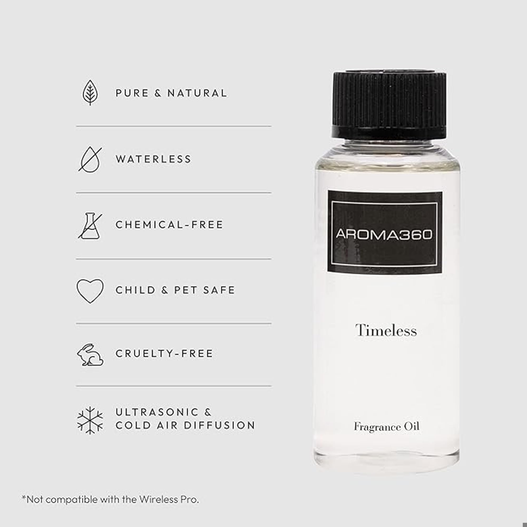 Aroma360 Timeless – Diffuseur ambiance chic grâce à une huile luxueuse.