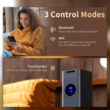 Aromadd contrôle via app Bluetooth/WiFi pour réglages à distance.