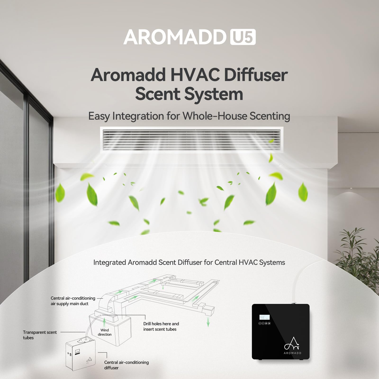 Aromadd diffuseur sans-eau 600ml, diffusion rapide sans eau ni chaleur.