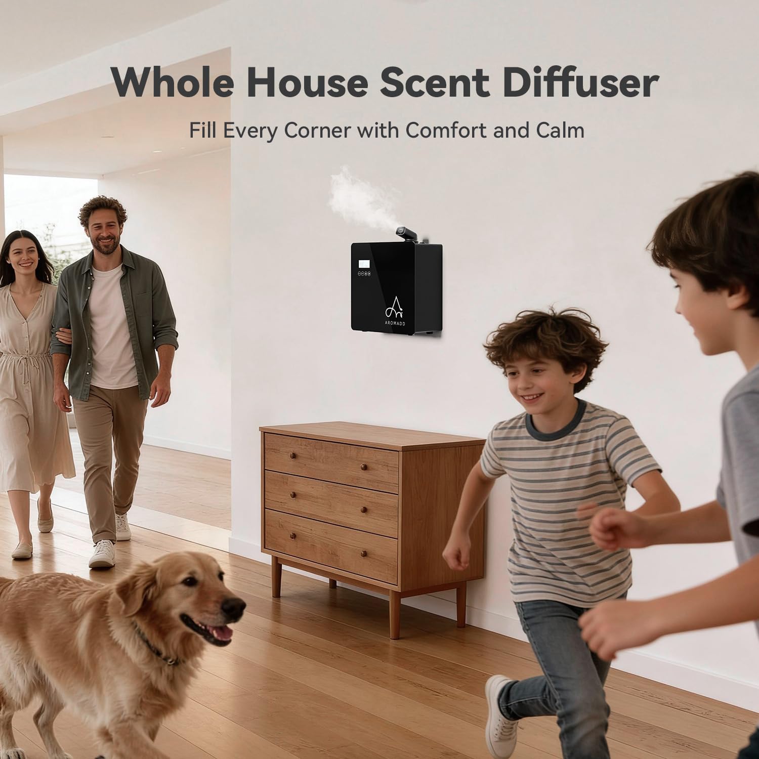 Aromadd diffuseur silencieux diffusion air froid, fonctionnement ultra silencieux.