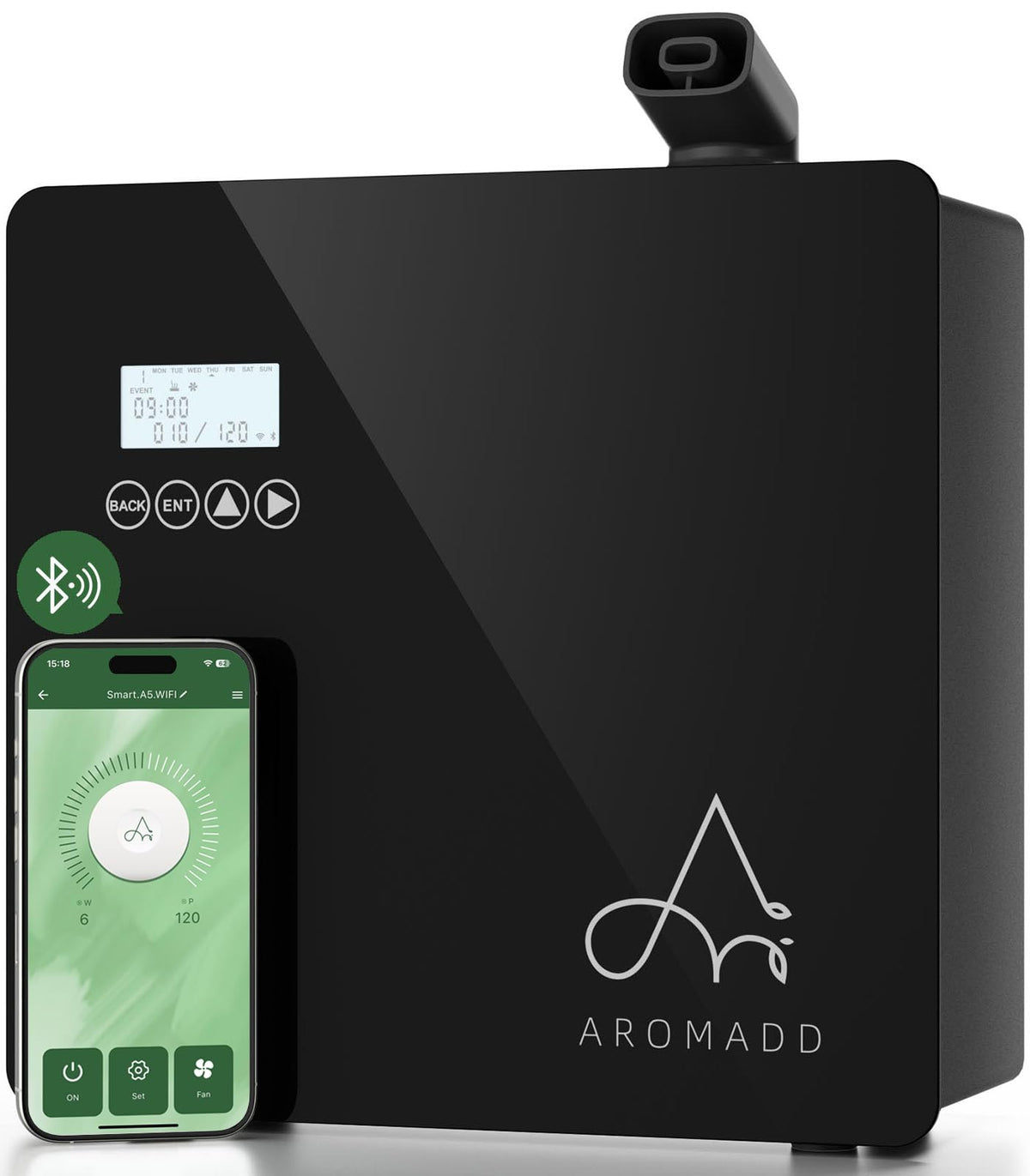 Aromadd diffuseur, système CVC, diffusion homogène pour grandes surfaces.