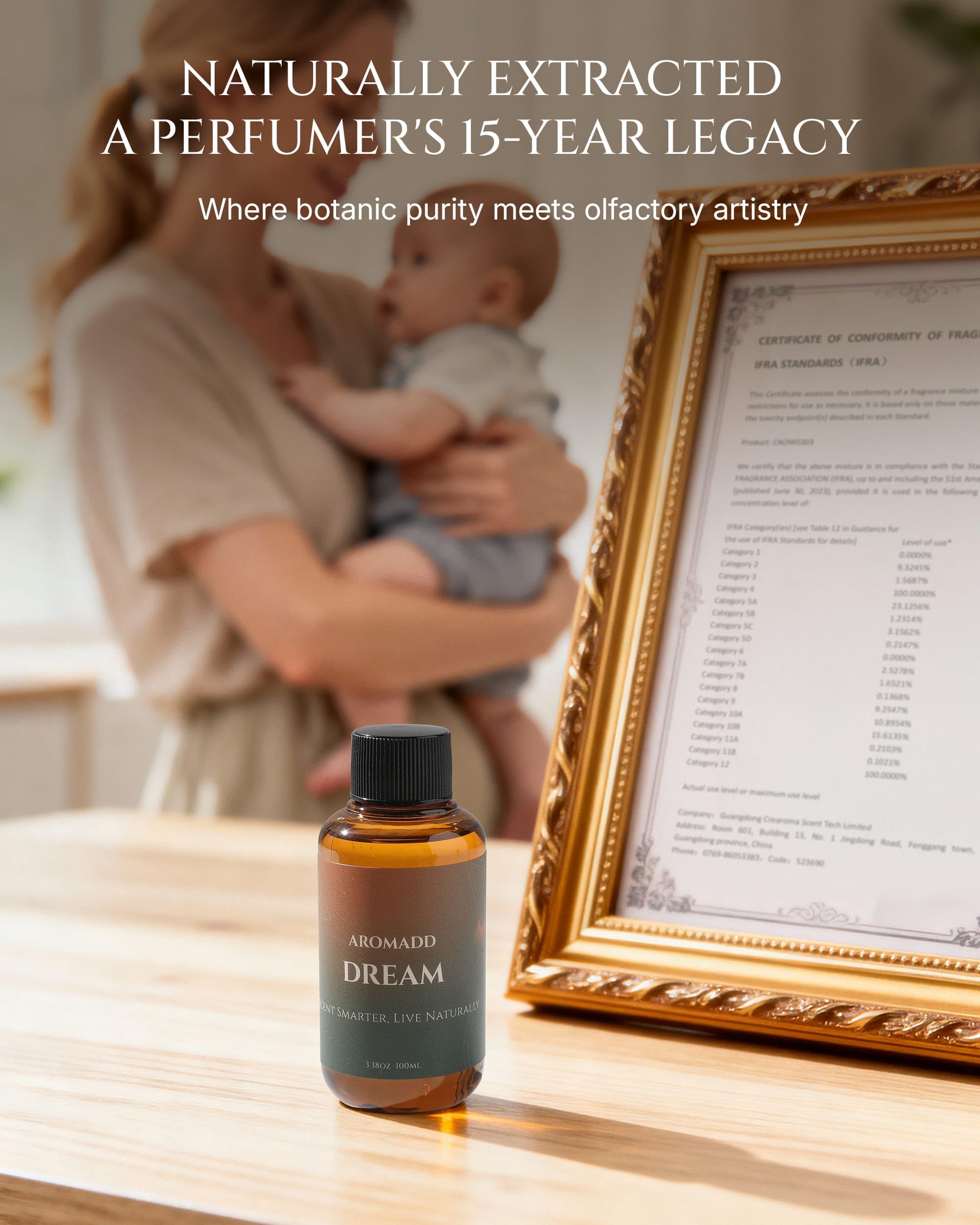 Aromadd : motifs bois et aiguilles de pin évoquant la tranquillité