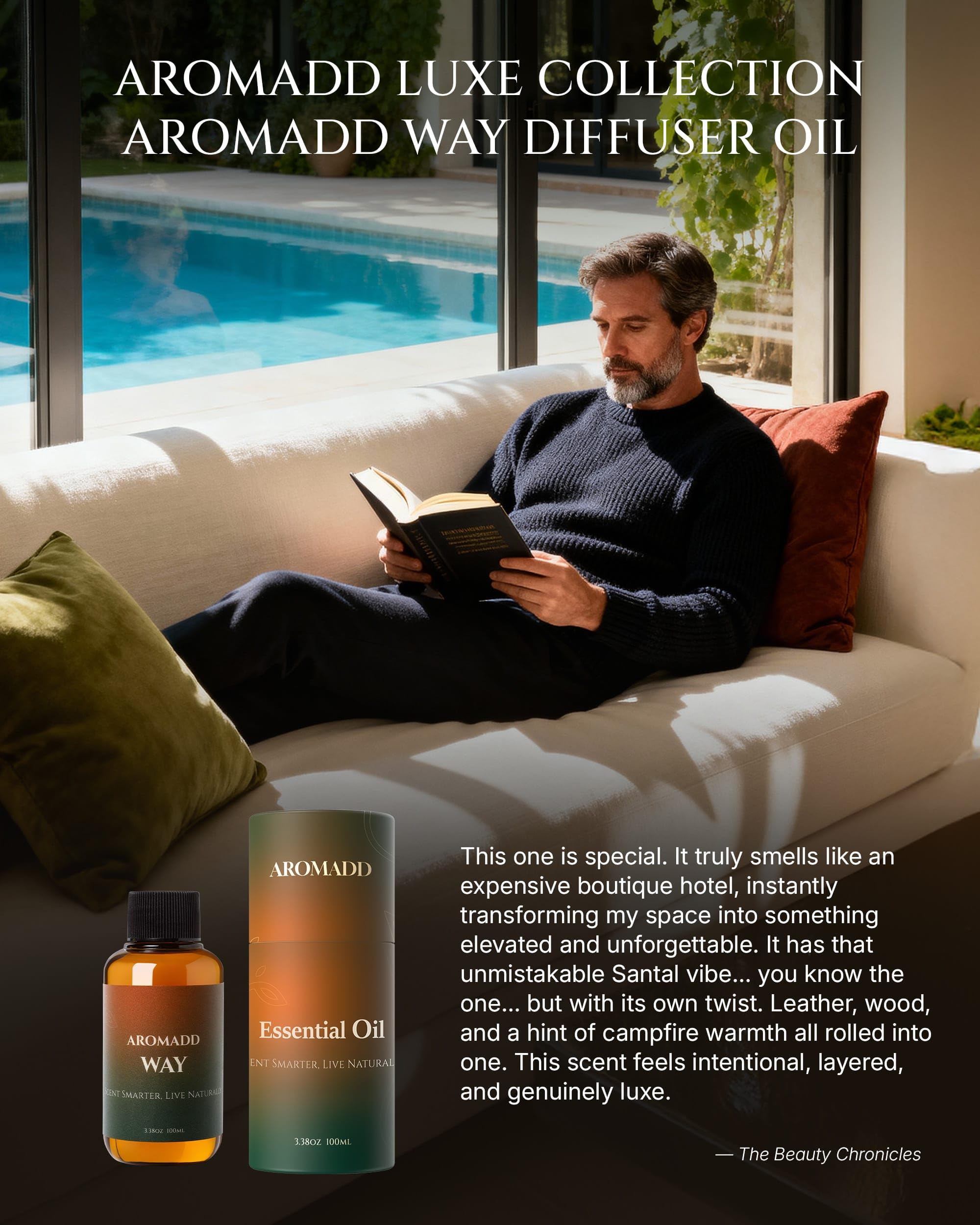 AROMADD Way: ambiance hôtelière durable dans votre espace de vie.