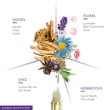 Aromafume Ajna huile roulante, texture légère qui pénètre vite.