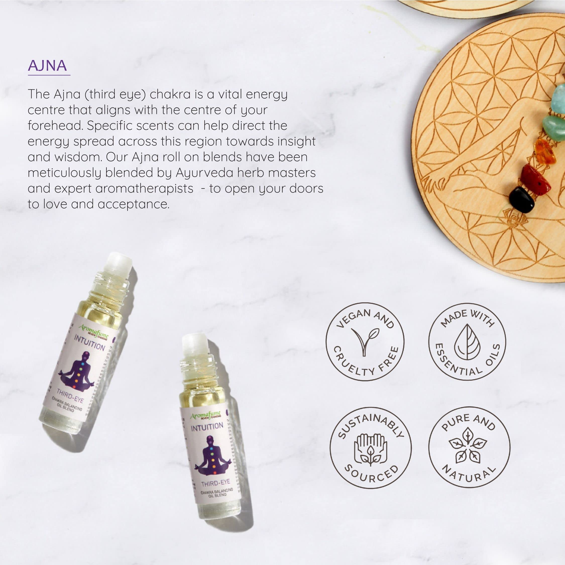 Aromafume Ajna étui élégant, transport facile pour vos séances.