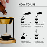 Aromafume-bougie-chauffe-plat-incluse : démarrage rapide du diffuseur.