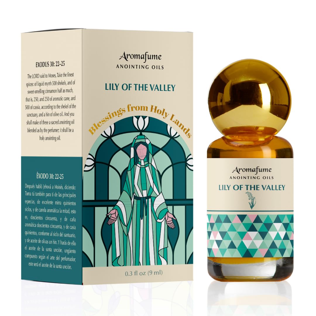 Aromafume huile d'onction Lys des vallées – flacon 9 ml prêt pour la prière et la méditation