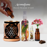 Aromafume-plateau-bois-support : plateau chaleureux qui soutient le brûleur.
