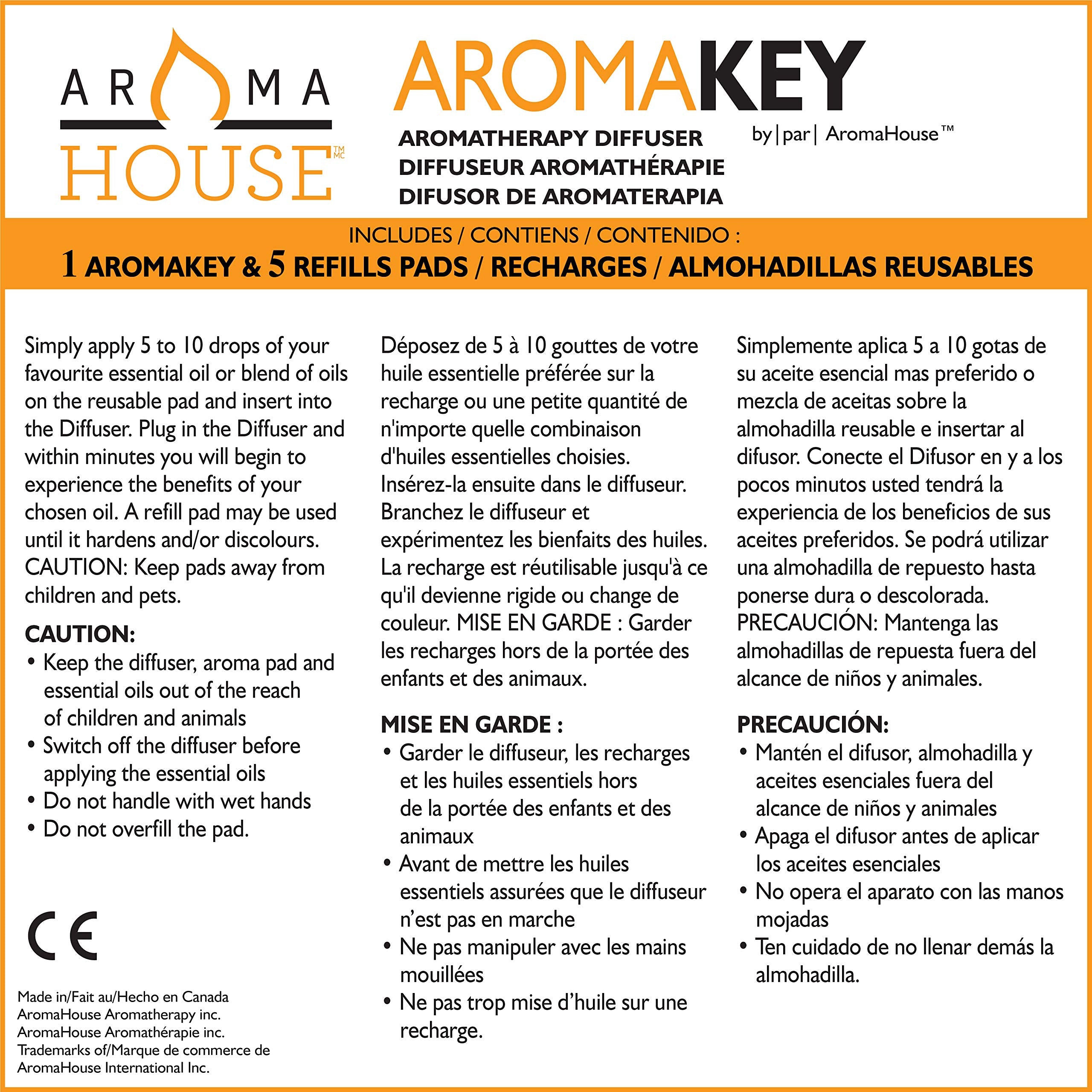 Diffuseur Aromakey USB dans la voiture pour trajets parfumés.