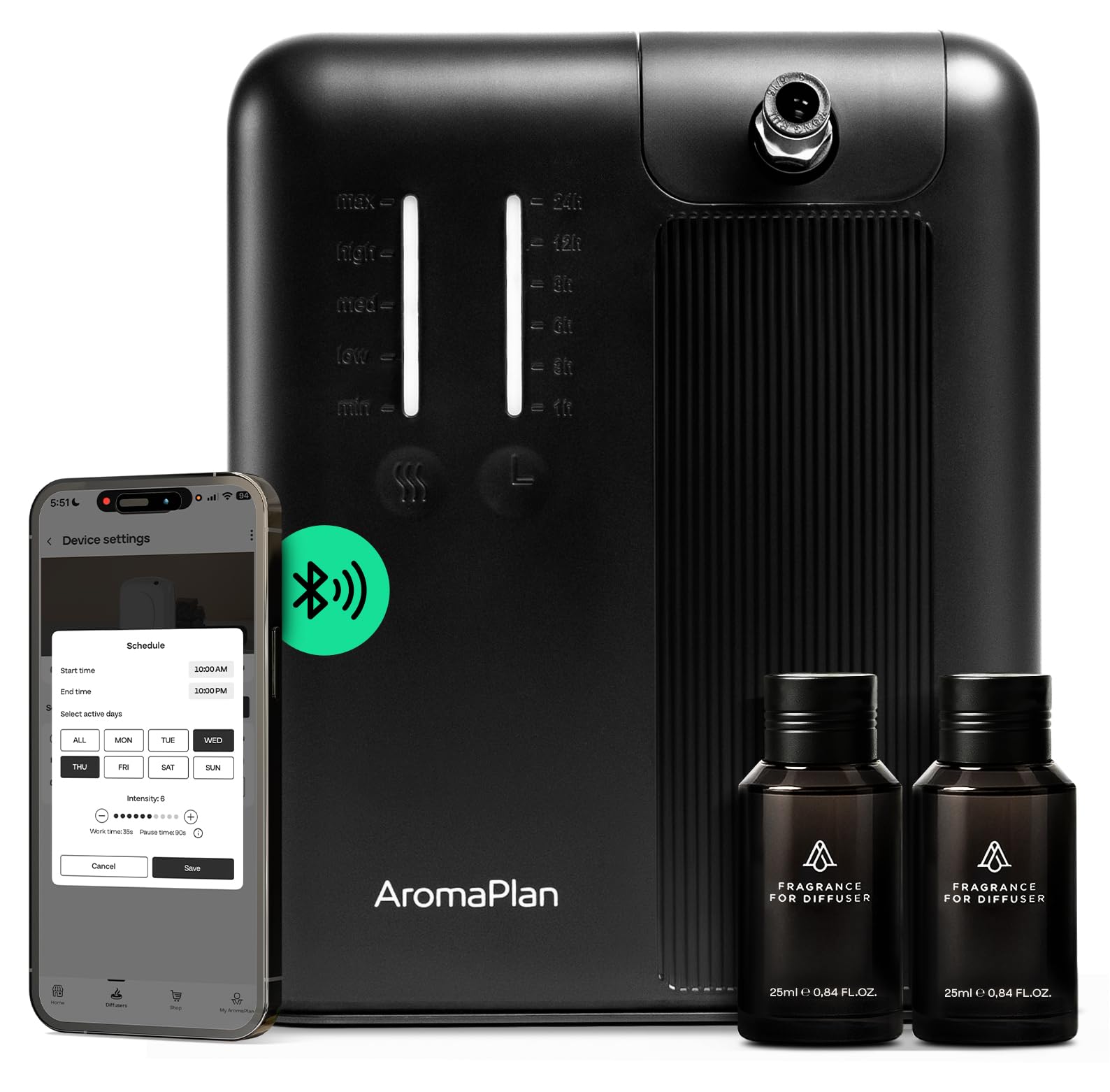 AROMAPLAN AromaPlan-collection-diffuseur-air-froid : diffusion homogène pour grandes pièces.