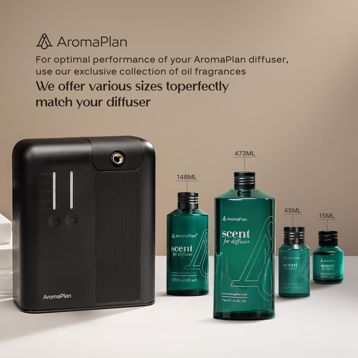 AROMAPLAN AromaPlan-collection-design-moderne : diffuseur au design épuré et discret.