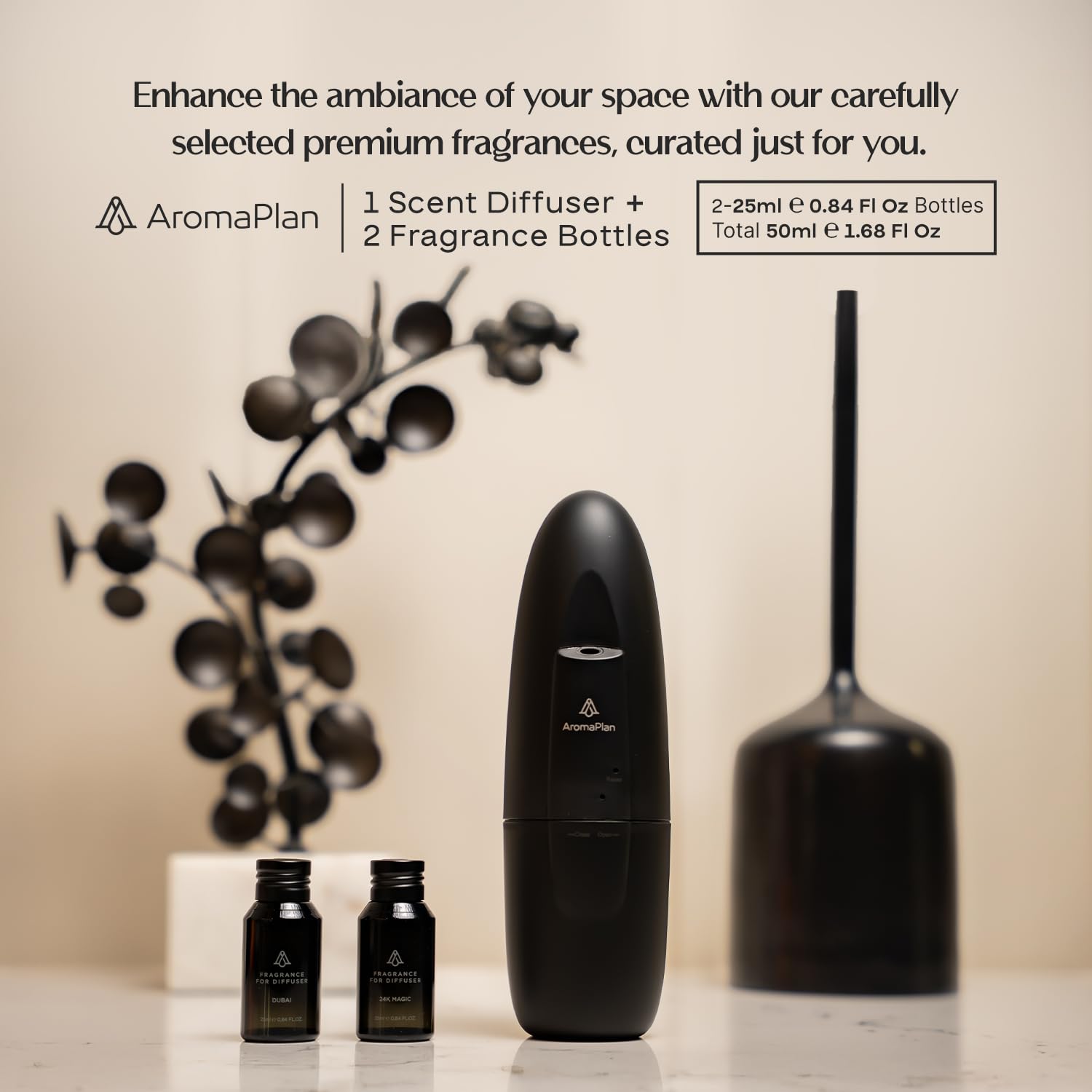AROMAPLAN contrôle Bluetooth et application facile pour programmer les fragrances.