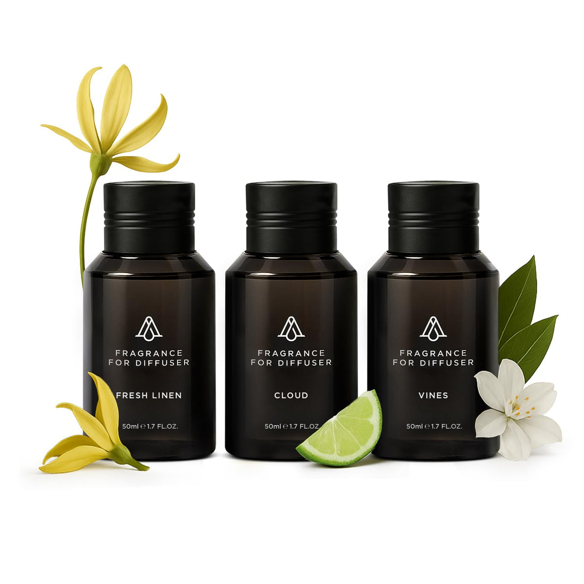 AROMAPLAN ensemble ete-diffuseur-bouteilles: diffusion polyvalente pour une ambiance haut de gamme à domicile.
