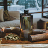 Aromaplan: étiquette parfumée met en avant Santal Blanc et son caractère enveloppant.