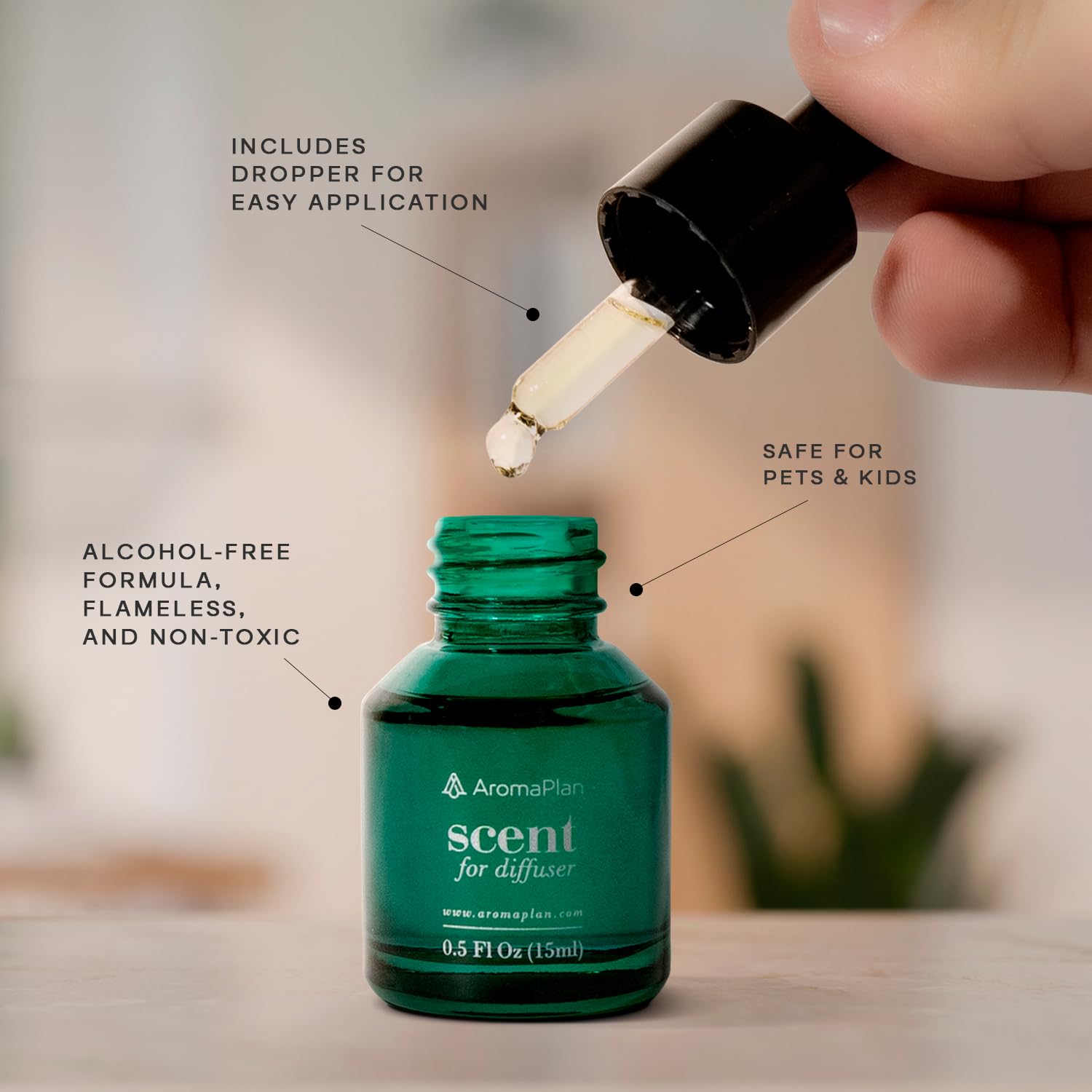 AROMAPLAN huile diffusion 24 Knights - verre et pipette pour dosage contrôlé.