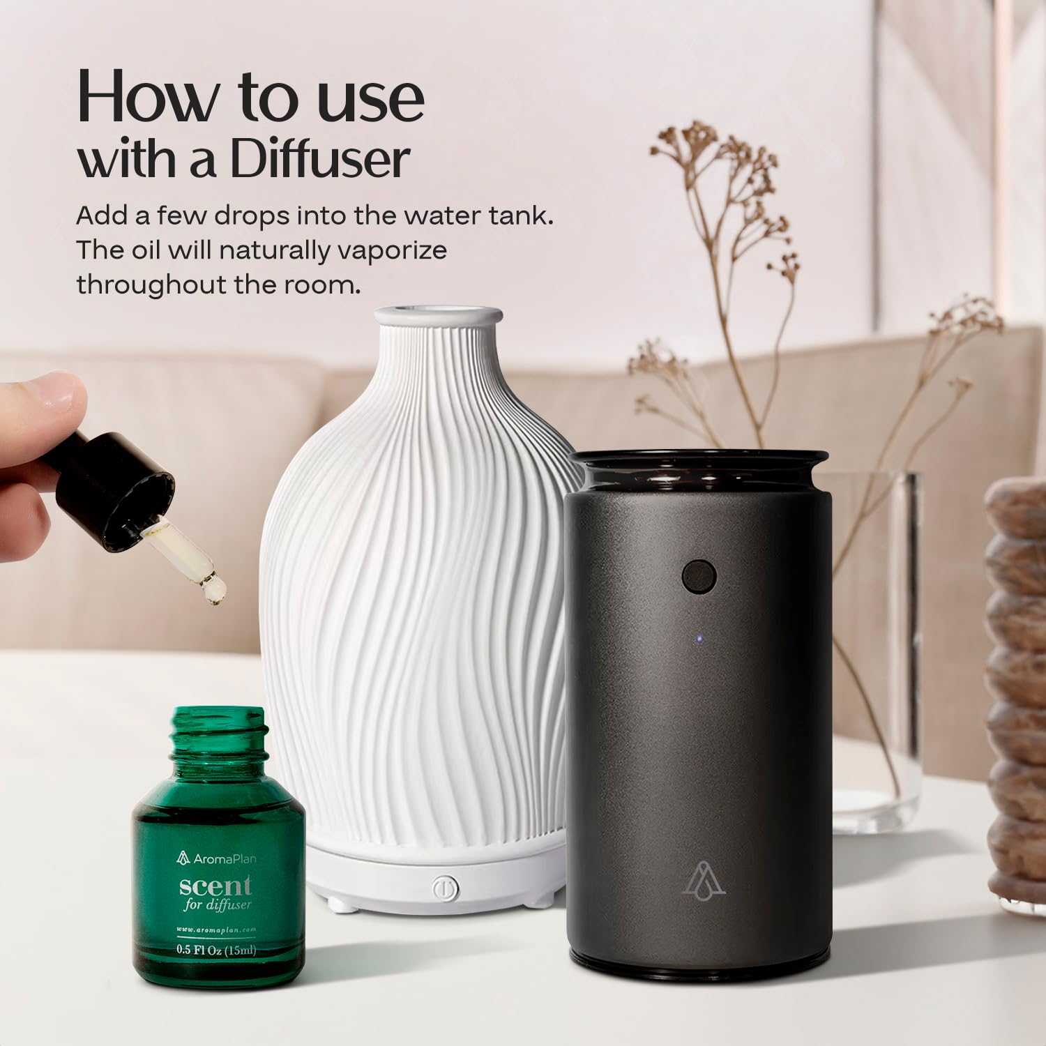 AROMAPLAN huile parfum diffuseur luxe - diffusez facilement dans salon et chambre.
