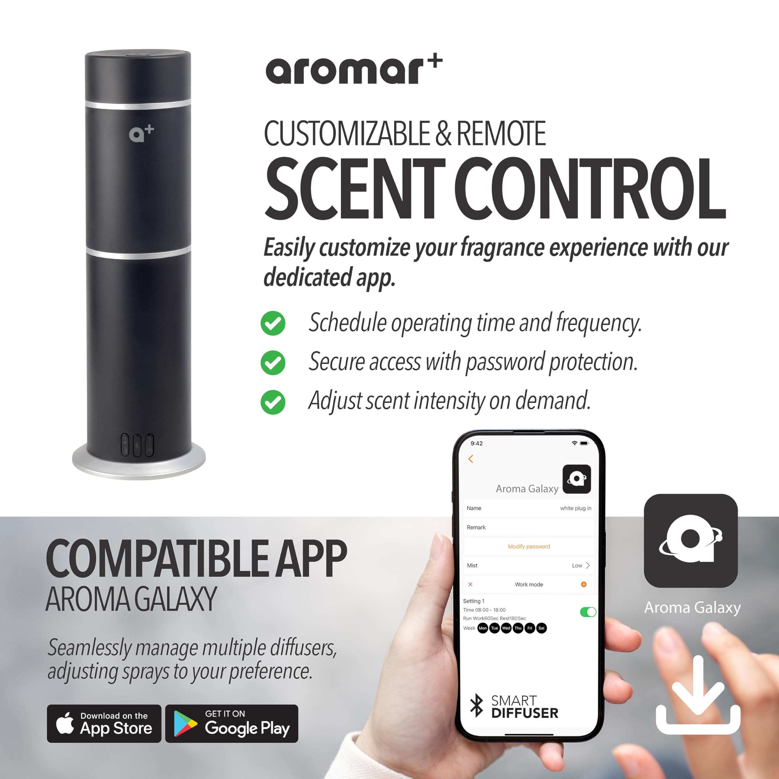 Aromar: contrôle via application pour fragrances personnalisées