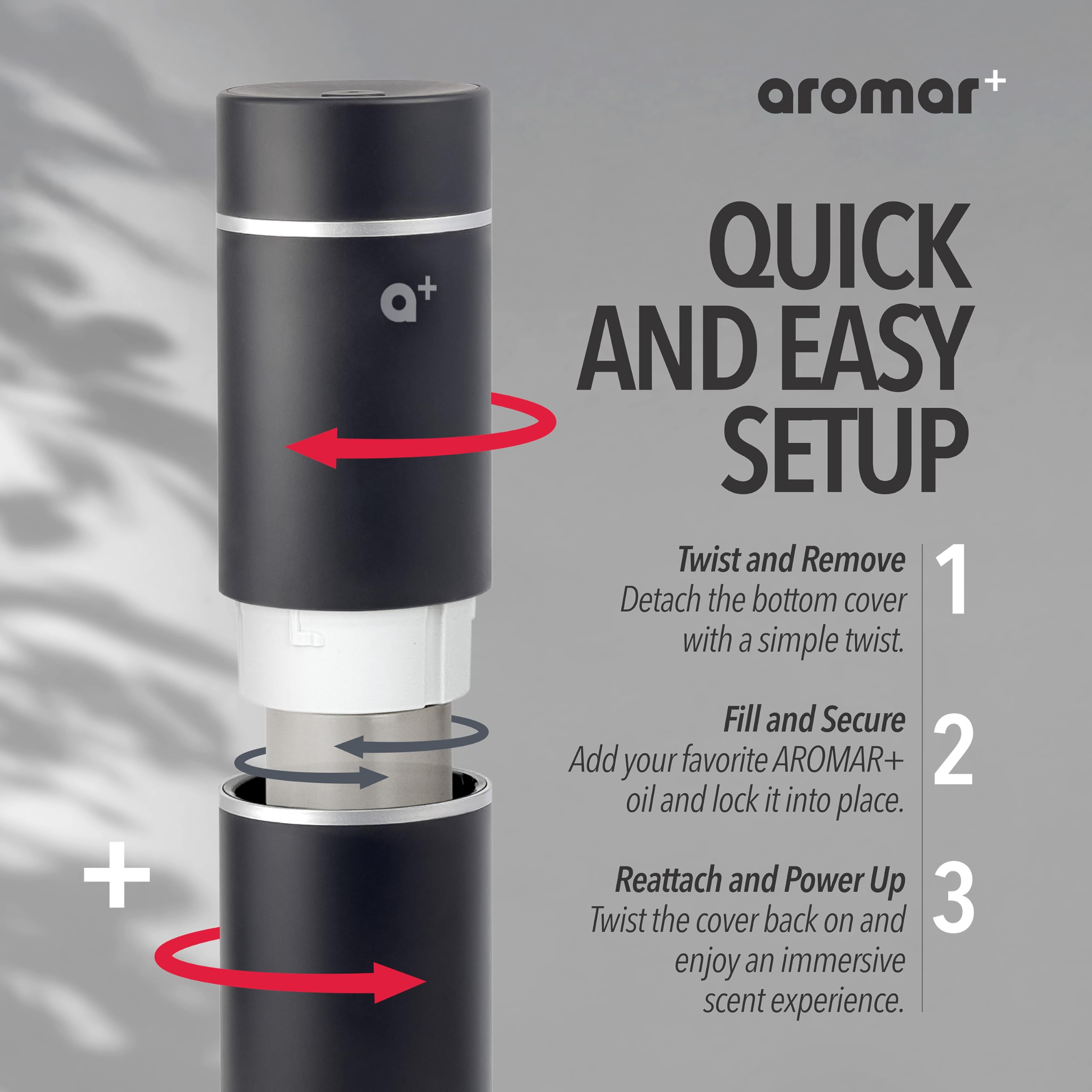 Aromar diffuseur noir en design moderne