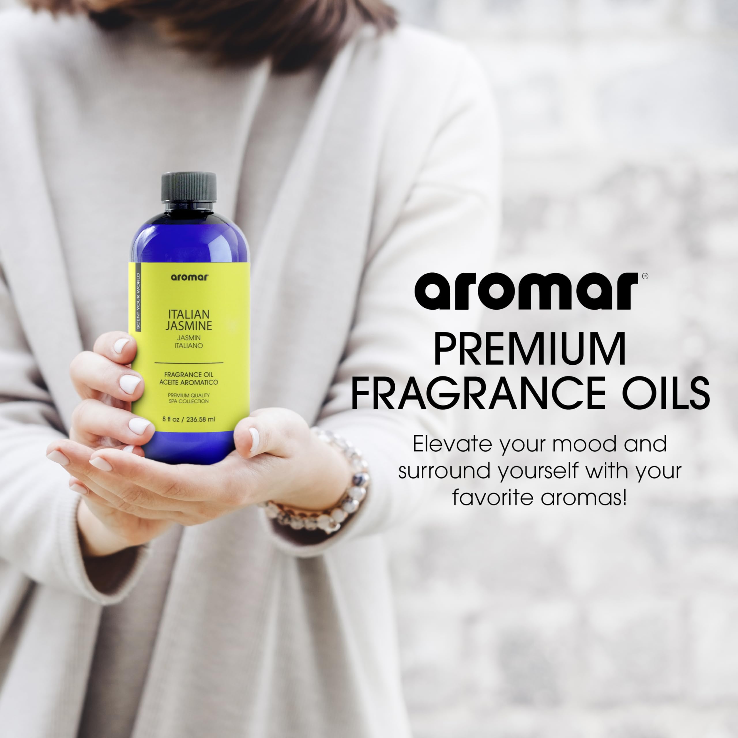 Diffuseur Aromar avec huile Jasmine Italien crée une ambiance apaisante.