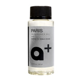 Aromar+ Paris bouteille huile fragrance, ambiance élégante et durable.