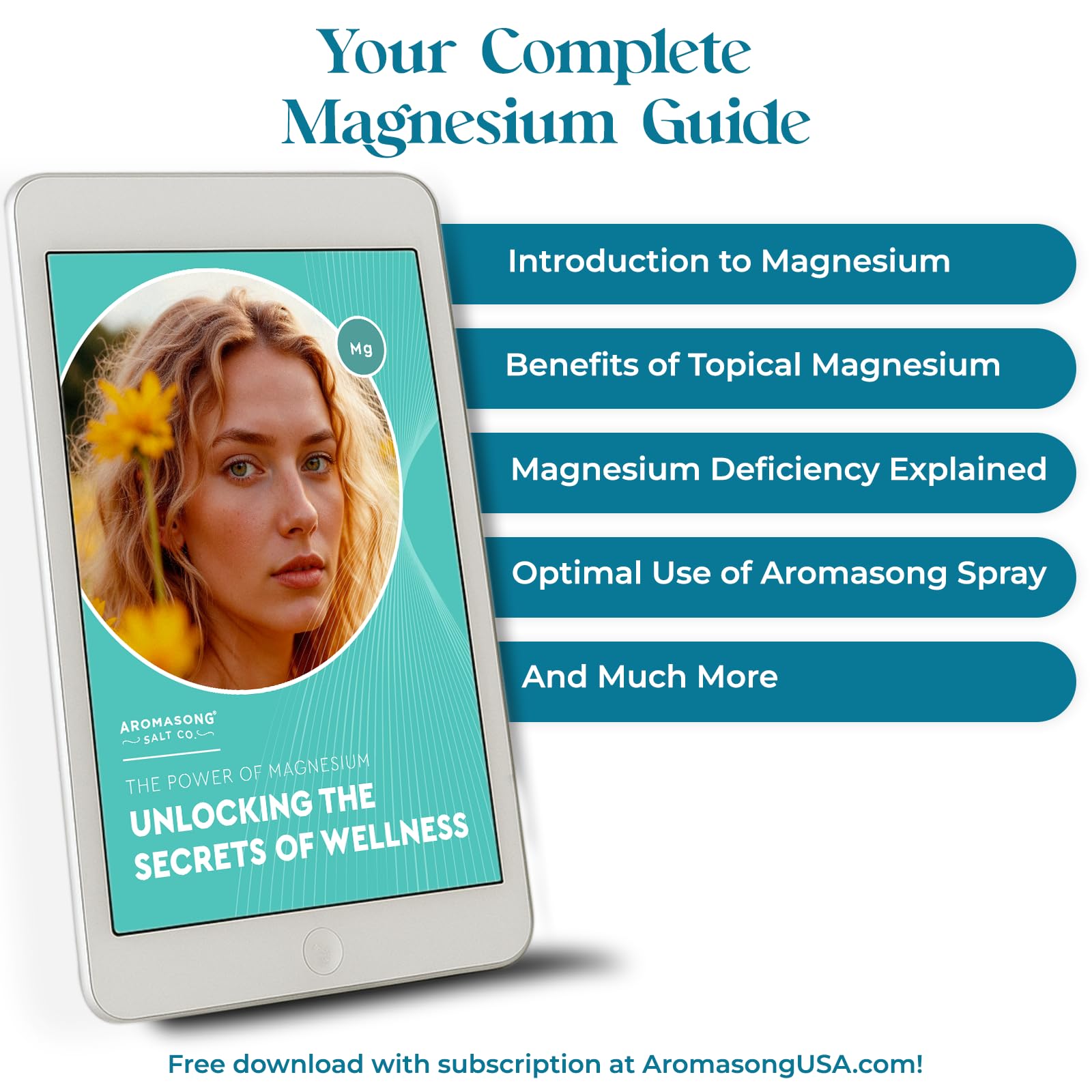 Aromasong Magnésium Spray Lavande, fabriqué aux Etats-Unis avec soin et qualité.