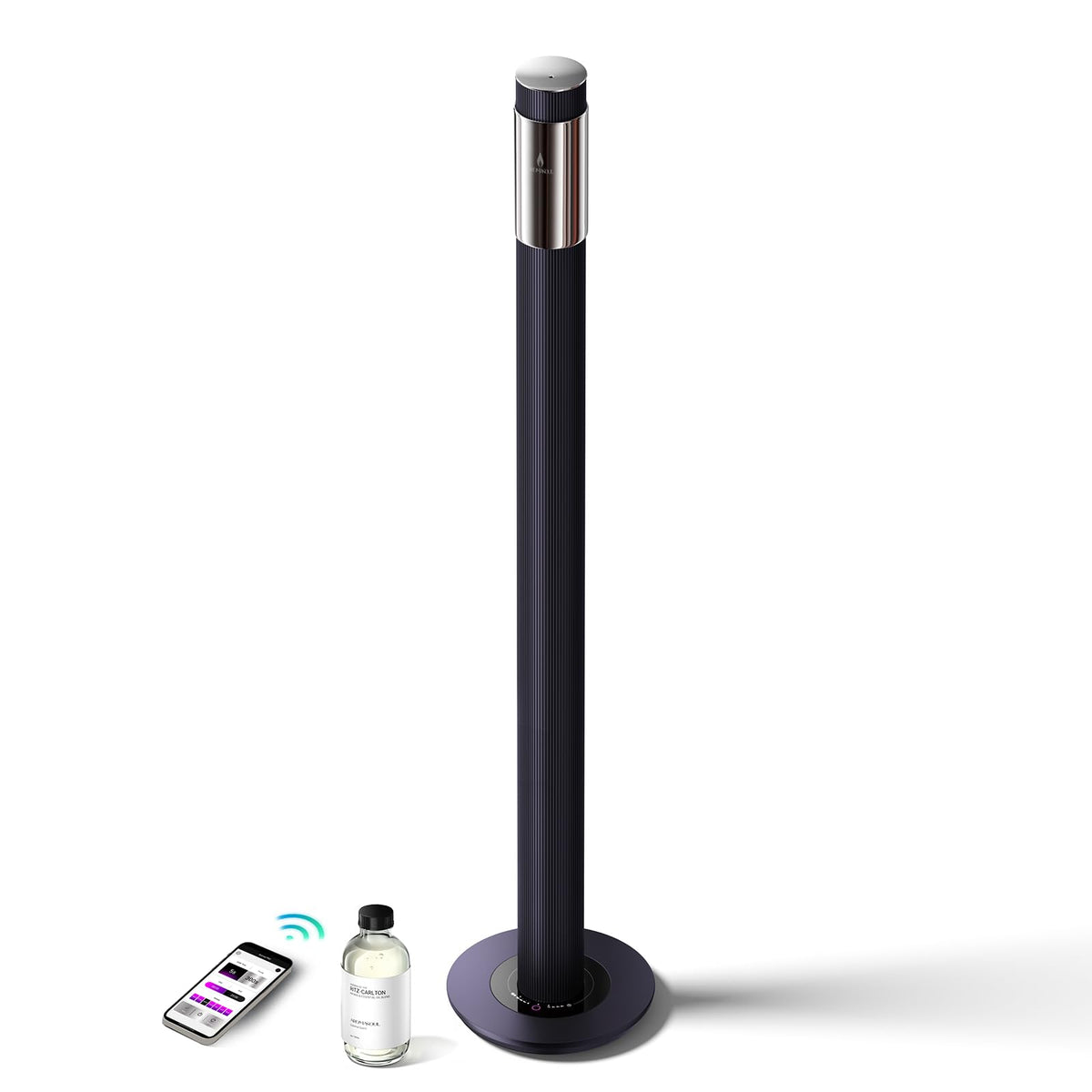 Diffuseur AROMASOUL sans eau 40 po au corps métal luxueux, diffusion élégante.