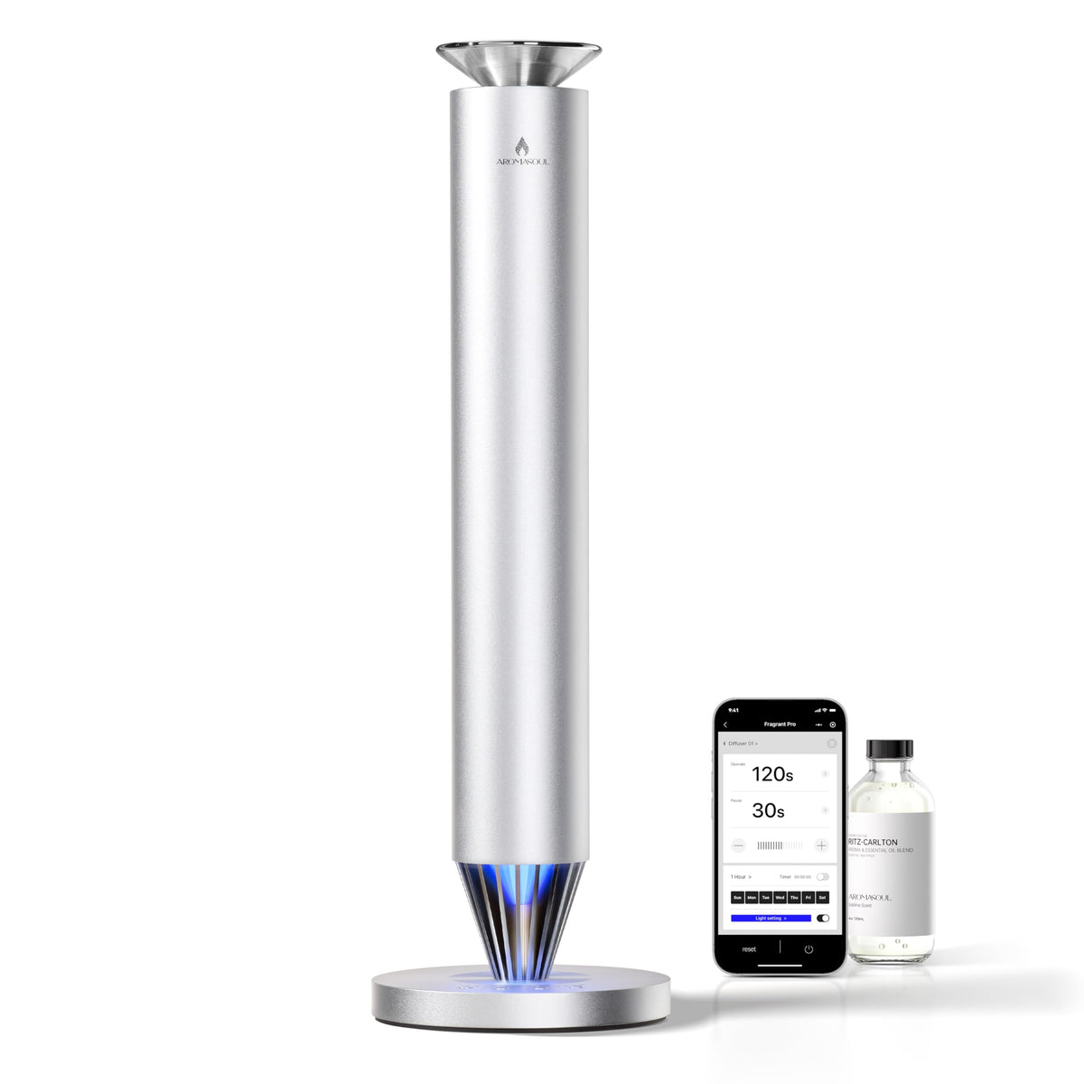 AROMASOUL diffuseur sans eau avec embout, diffusion puissante pour grandes pièces.