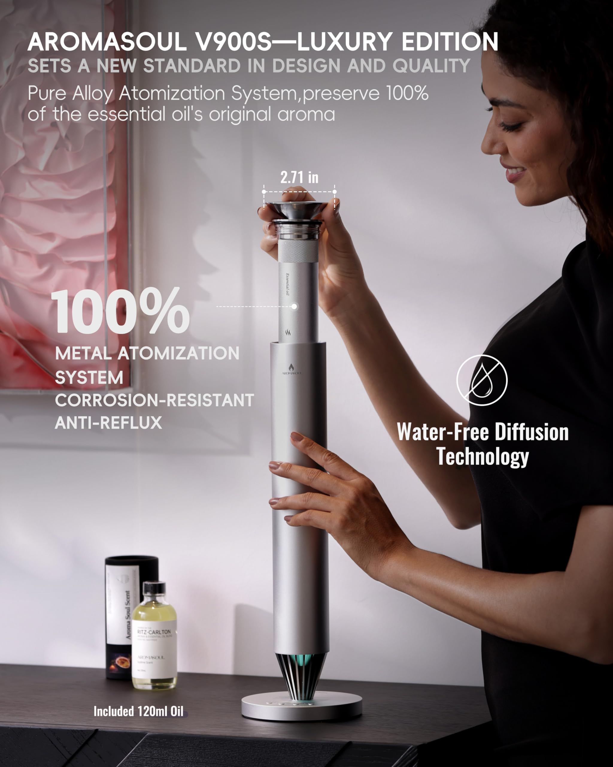 Lumière ambiante changeante pour créer une atmosphère agréable.