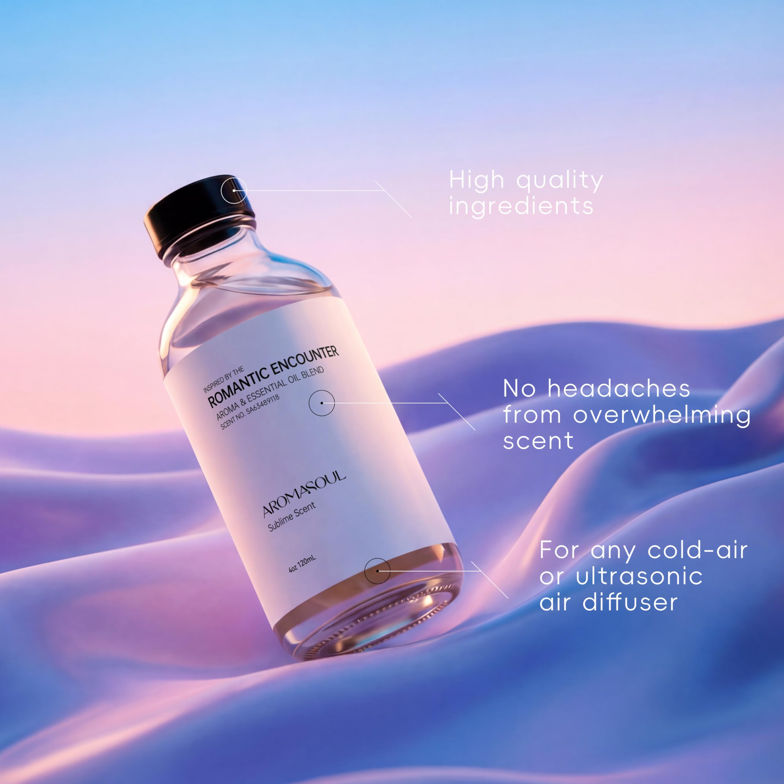 AROMASOUL - notes tete poivre rose et citron kumquat éveillant l'espace