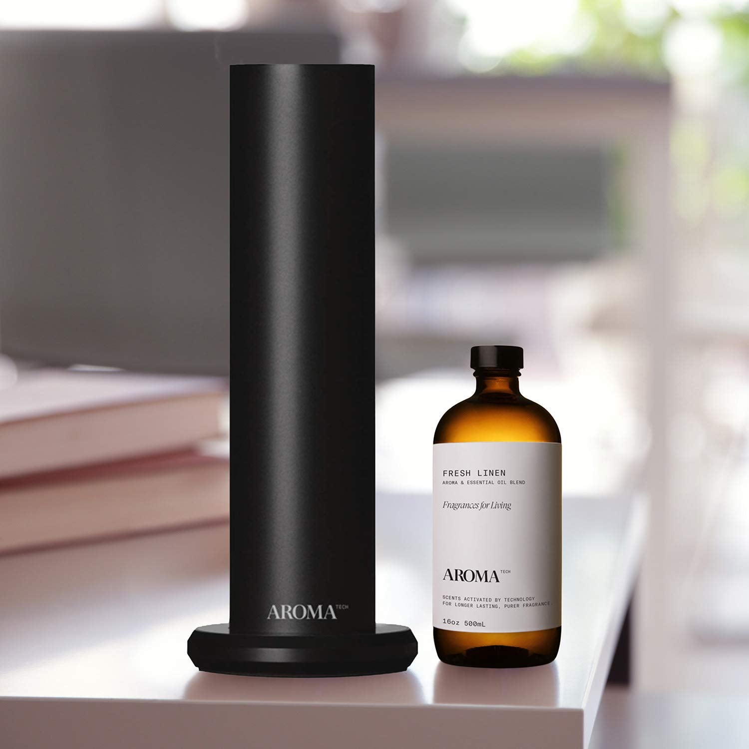 AromaTech Fresh Linen: diffusion nébulisante pour une ambiance durable.