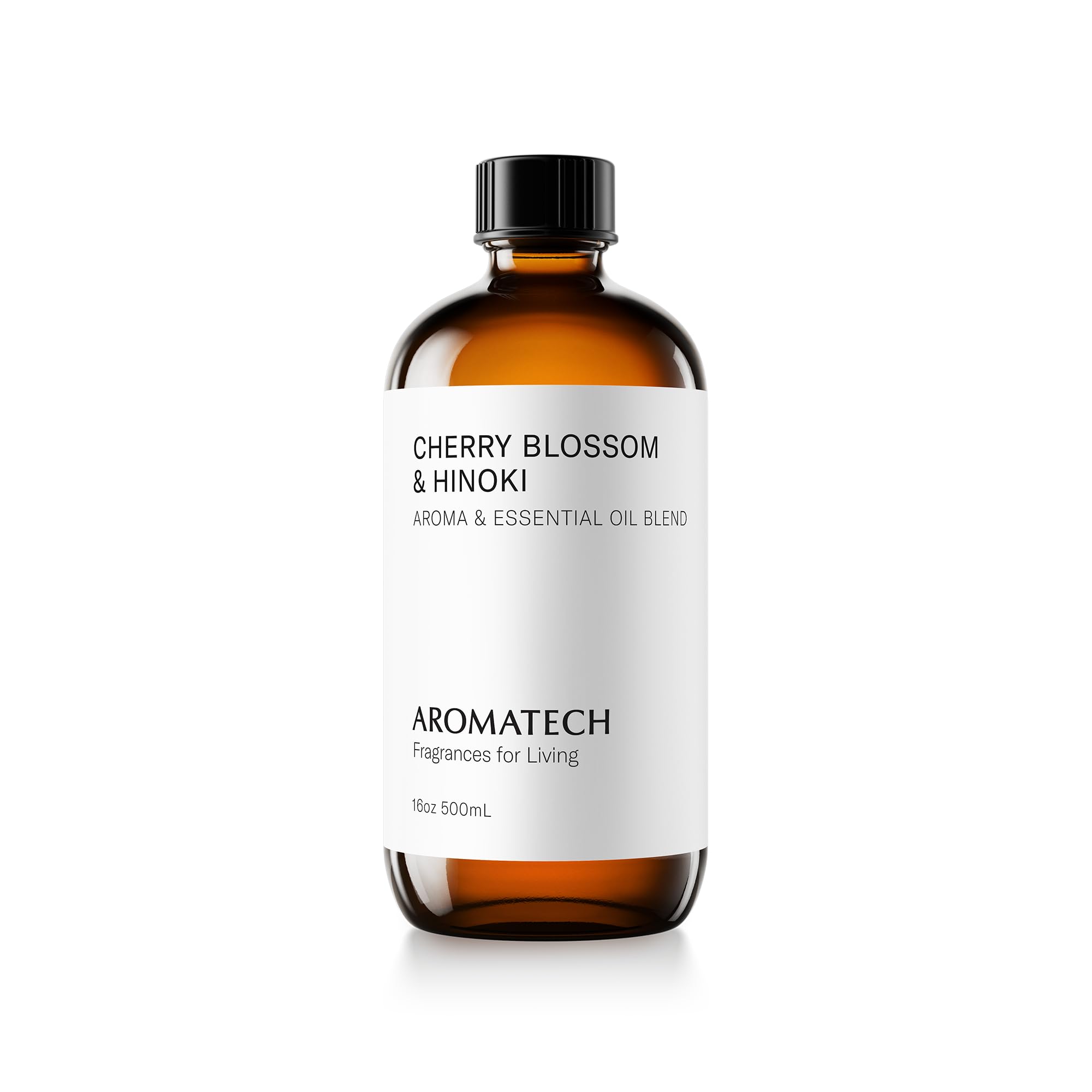 AromaTech huile-arôme fleur-de-cerisier et hinoki – bouteille prête à diffuser une ambiance florale.