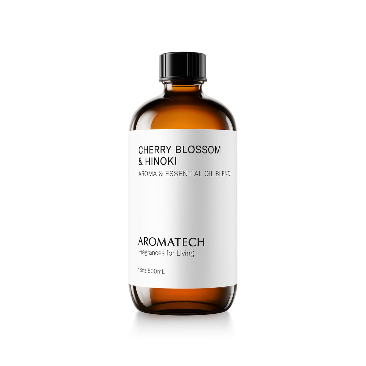 AromaTech huile-arôme fleur-de-cerisier et hinoki – bouteille prête à diffuser une ambiance florale.