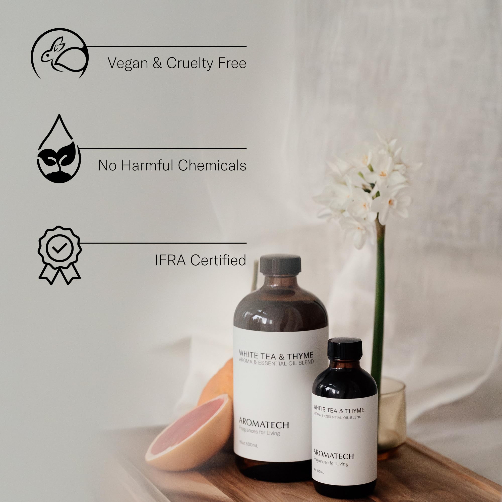 Aromatech note ambre — chaleur douce et enveloppante