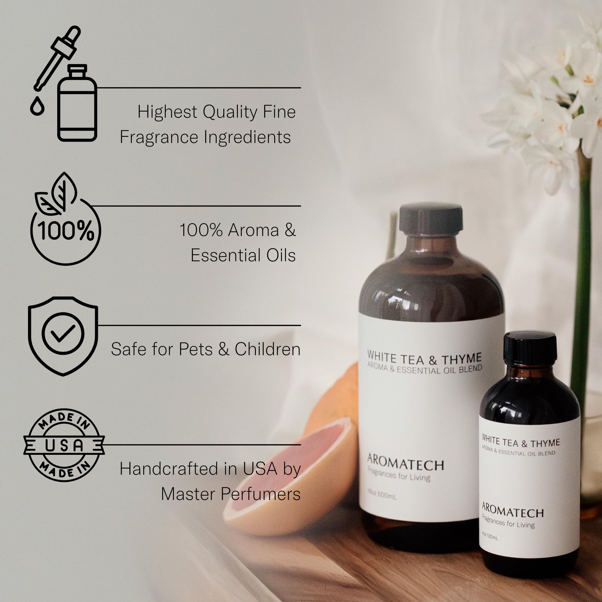 Aromatech notes thé-feuille — parfum léger et clair