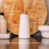 Aromatherapy Associates atomiseur-diffuseur avec 3 réglages pour ajuster l’intensité