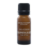 Aromatherapy Associates De-Stress, bouteille-etiquette: présentation élégante qui invite à la détente.