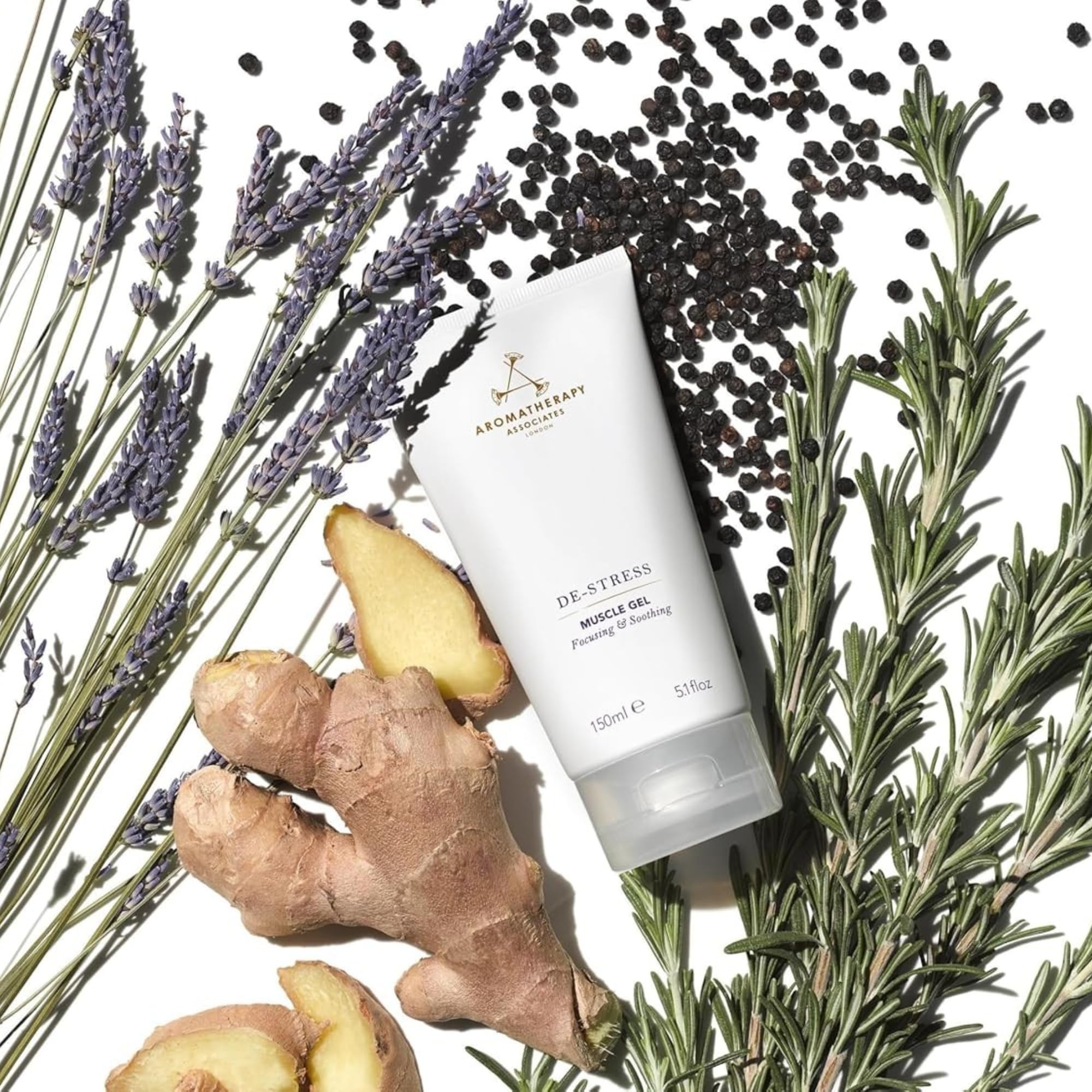 Aromatherapy Associates De-Stress Gel de massage, poivre noir favorise revitalisation après l’entraînement