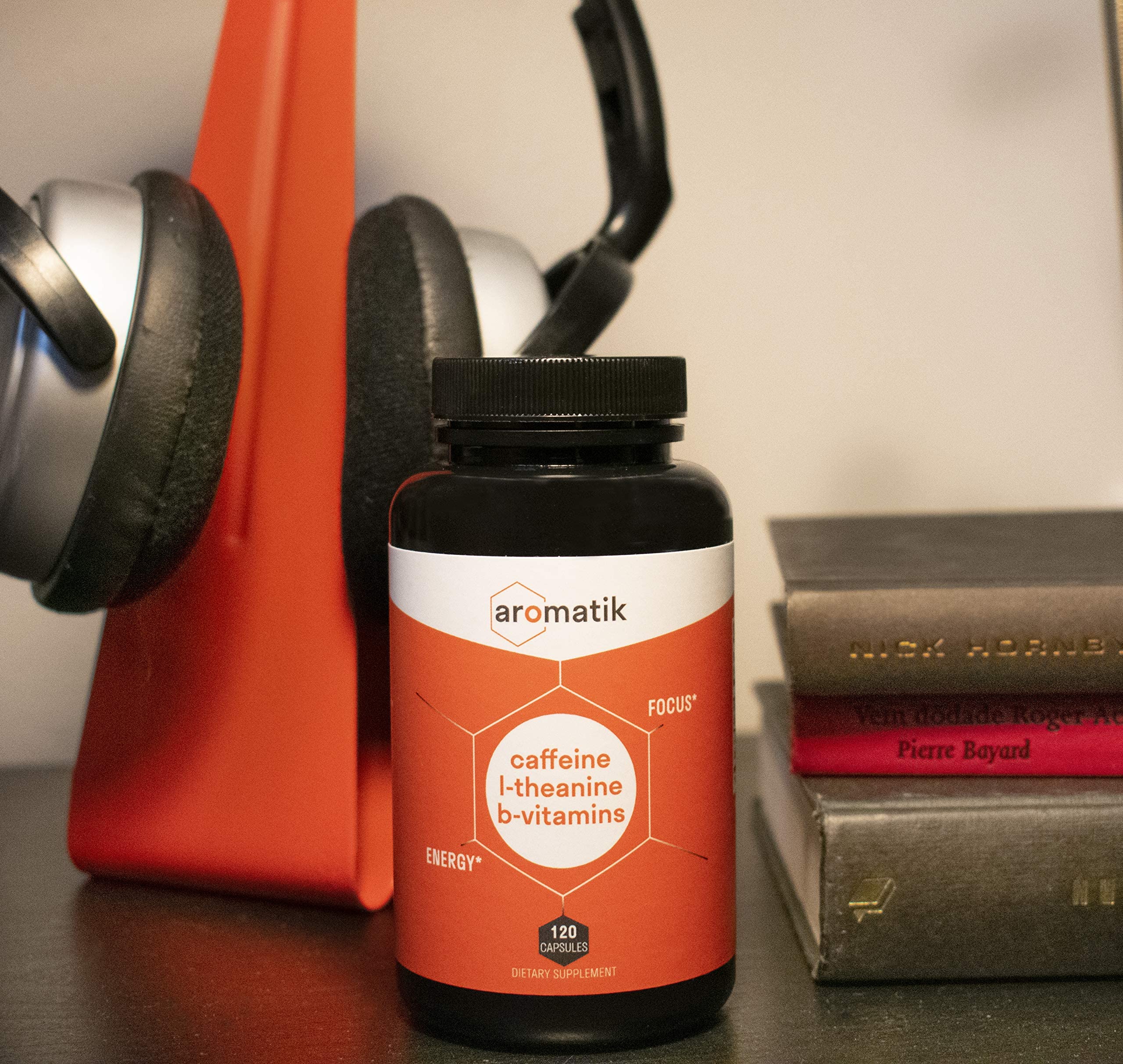 Ingrédients clés Aromatik Caféine L-Theanine pour une énergie agréable.