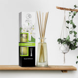 AROMATIKA Diffuseur Jasmine – détail du flacon et des bâtons